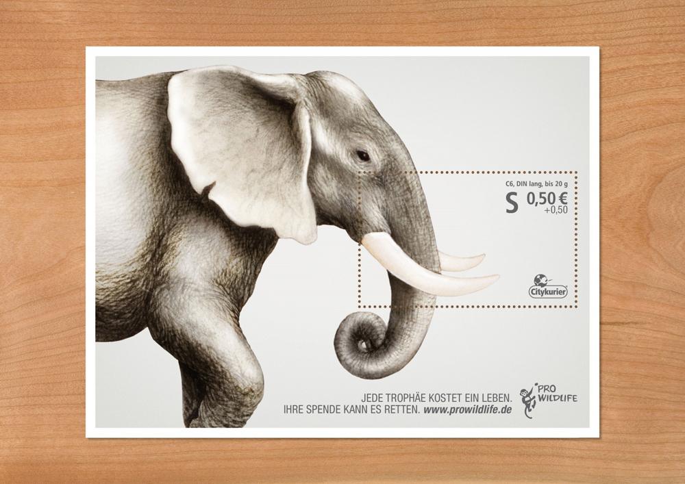 大象邮票设计欣赏